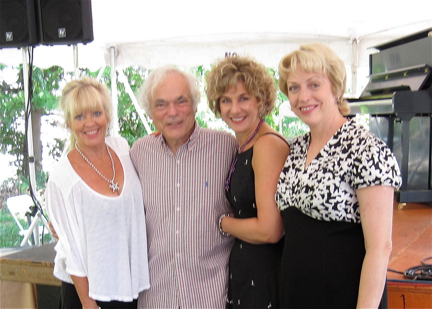  With String of Pearls and guitarist Gene Bertoncini at Connecticut jazz festival  
