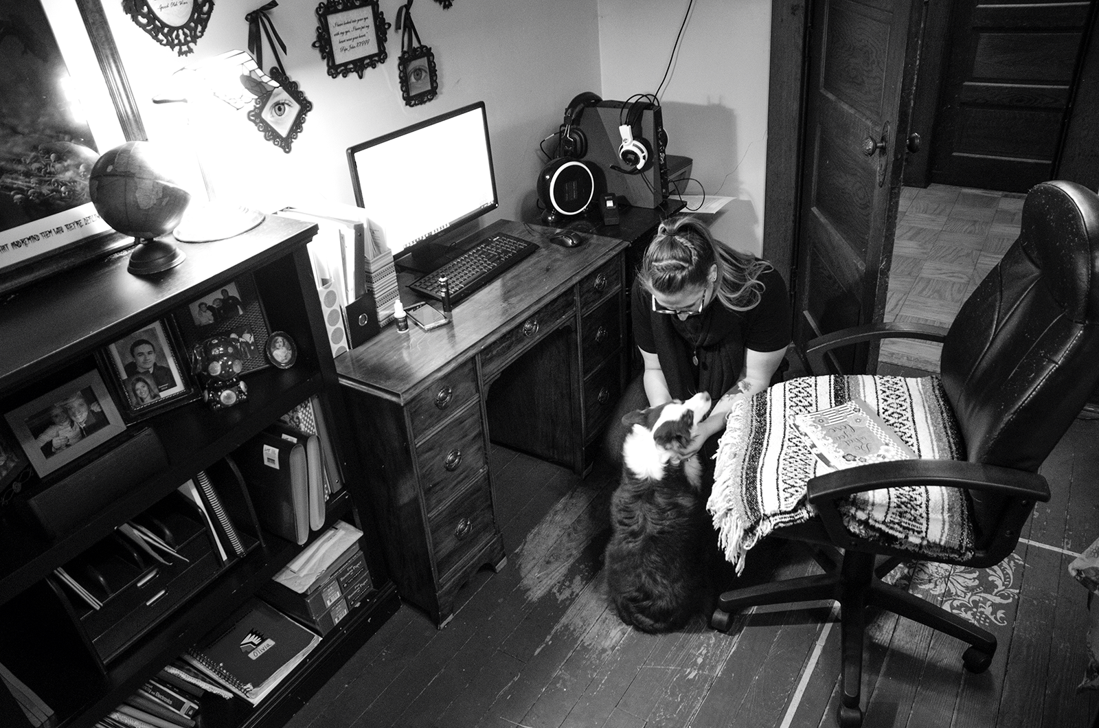 Kristina in her home just across the PA state line.&nbsp; She lives there with her husband, three children, and two dogs.