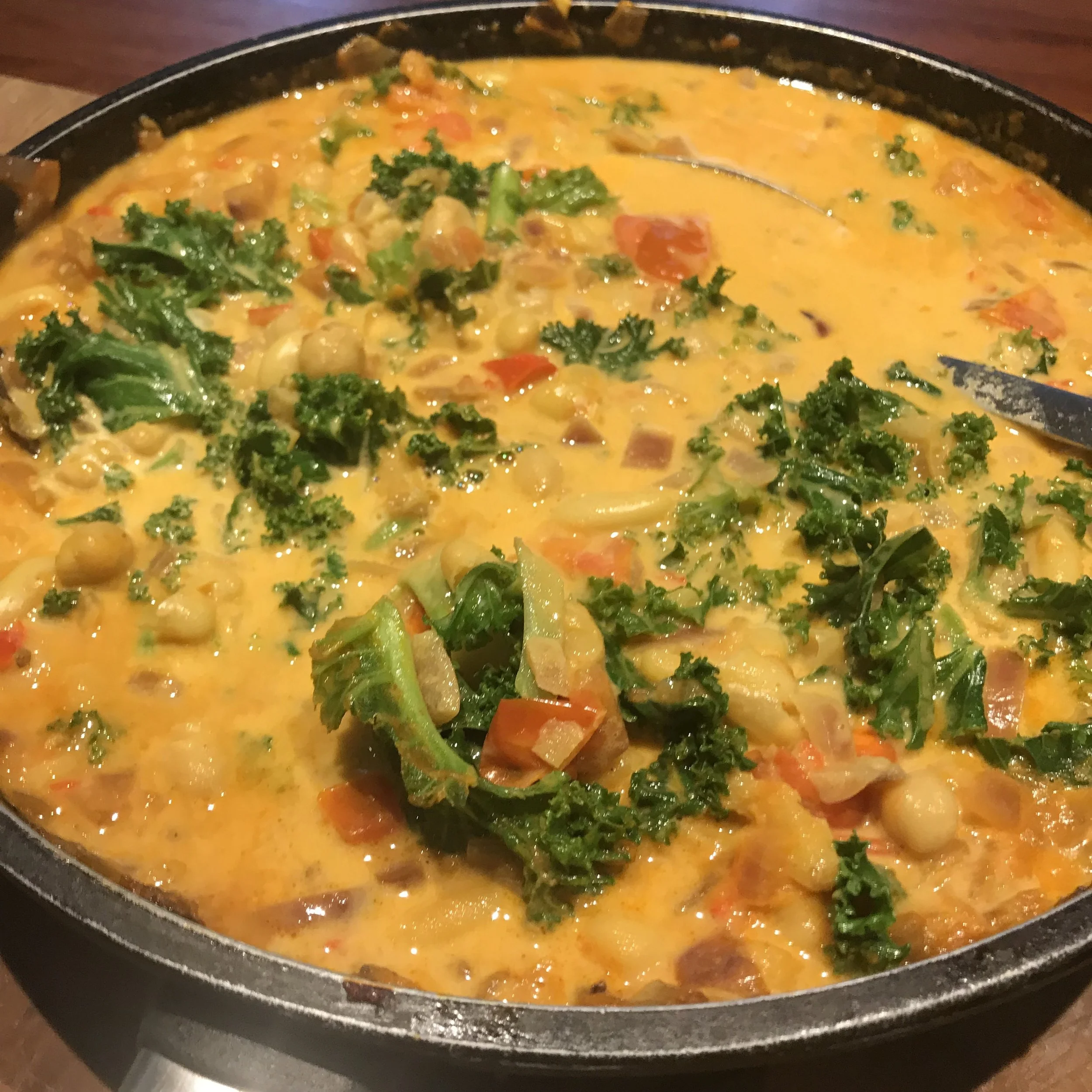 Chickpea and coconut curry