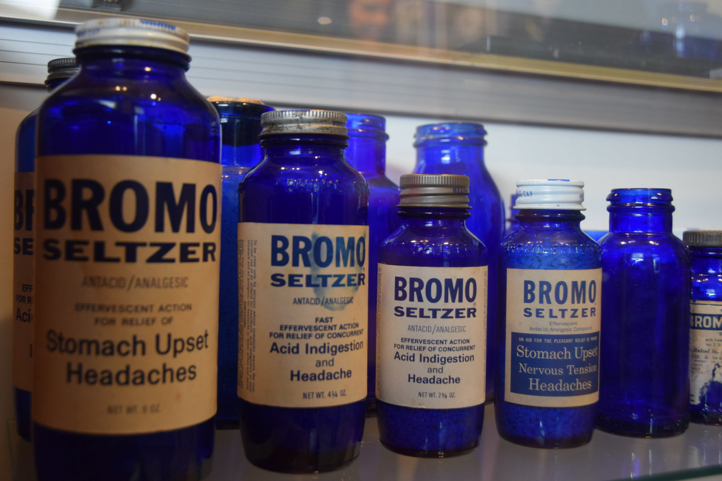 Bromo-Seltzer bottles, as seen on a tour of the Emerson Bromo Seltzer clock tower