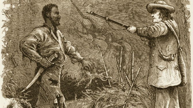  Nat Turner is discovered in a wooded area of Virginia by a white man carrying a gun, 1831