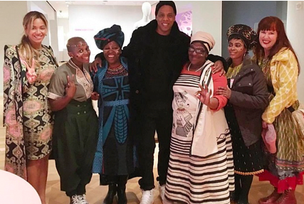 (Beyonce, Jay-Z and The Haas Sisters, 02/13/2016 | via The Art Newspaper )
