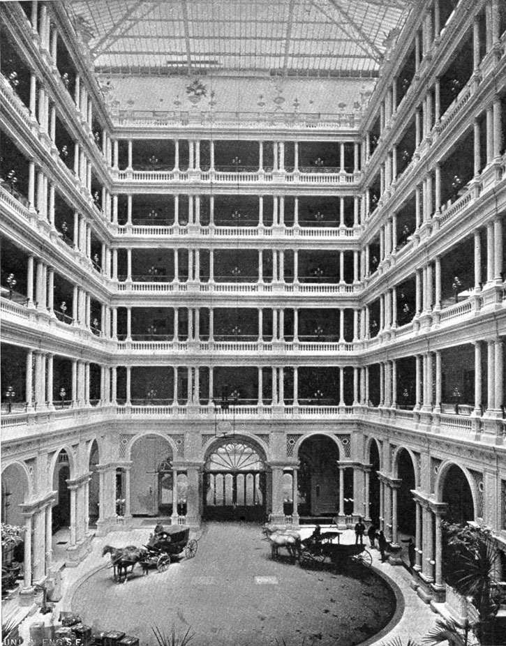 The original "Palm Court" was a carriage entrance for guests.