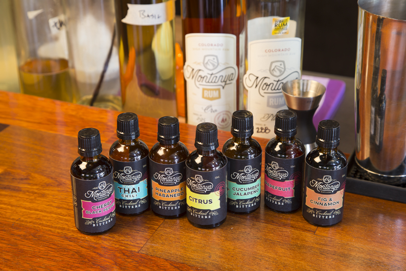 Cherry Black Pepper, Thai Chili, Pineapple Habanero, Citrus, Cucumber Jalapeno, Grapefruit, Fig and Cinnamon (seasonal)! Cocktail bitters made with Montanya Rum!
