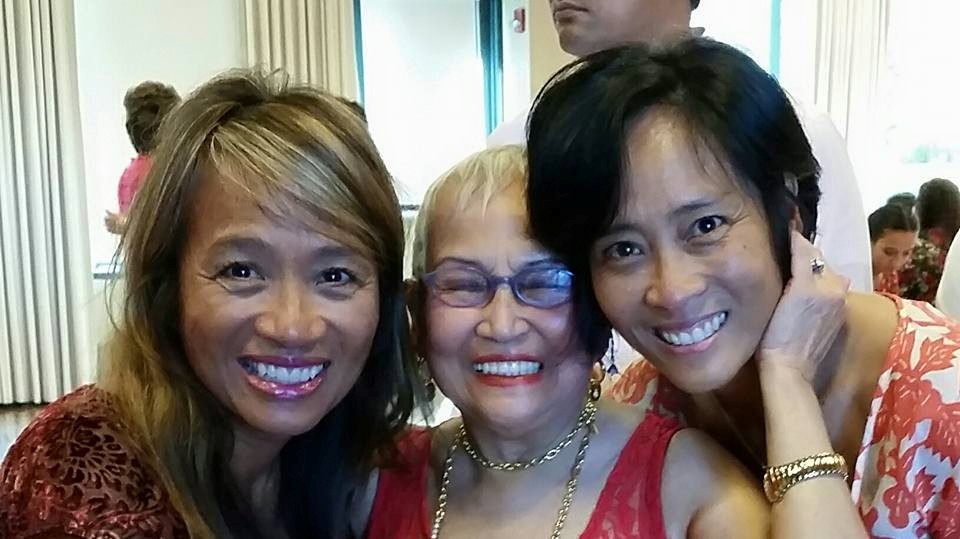 Rose (right) with her Mom (center)