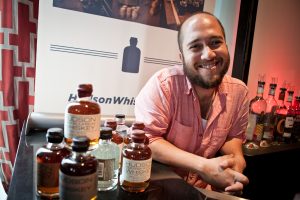 Gable Erenzo of Tuthilltown with Hudson whiskey