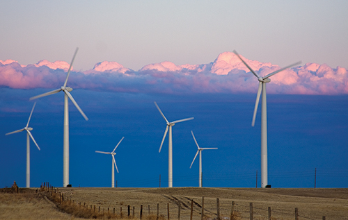 Wind power generated by Montanya Distillers' partner Arcadia Power.