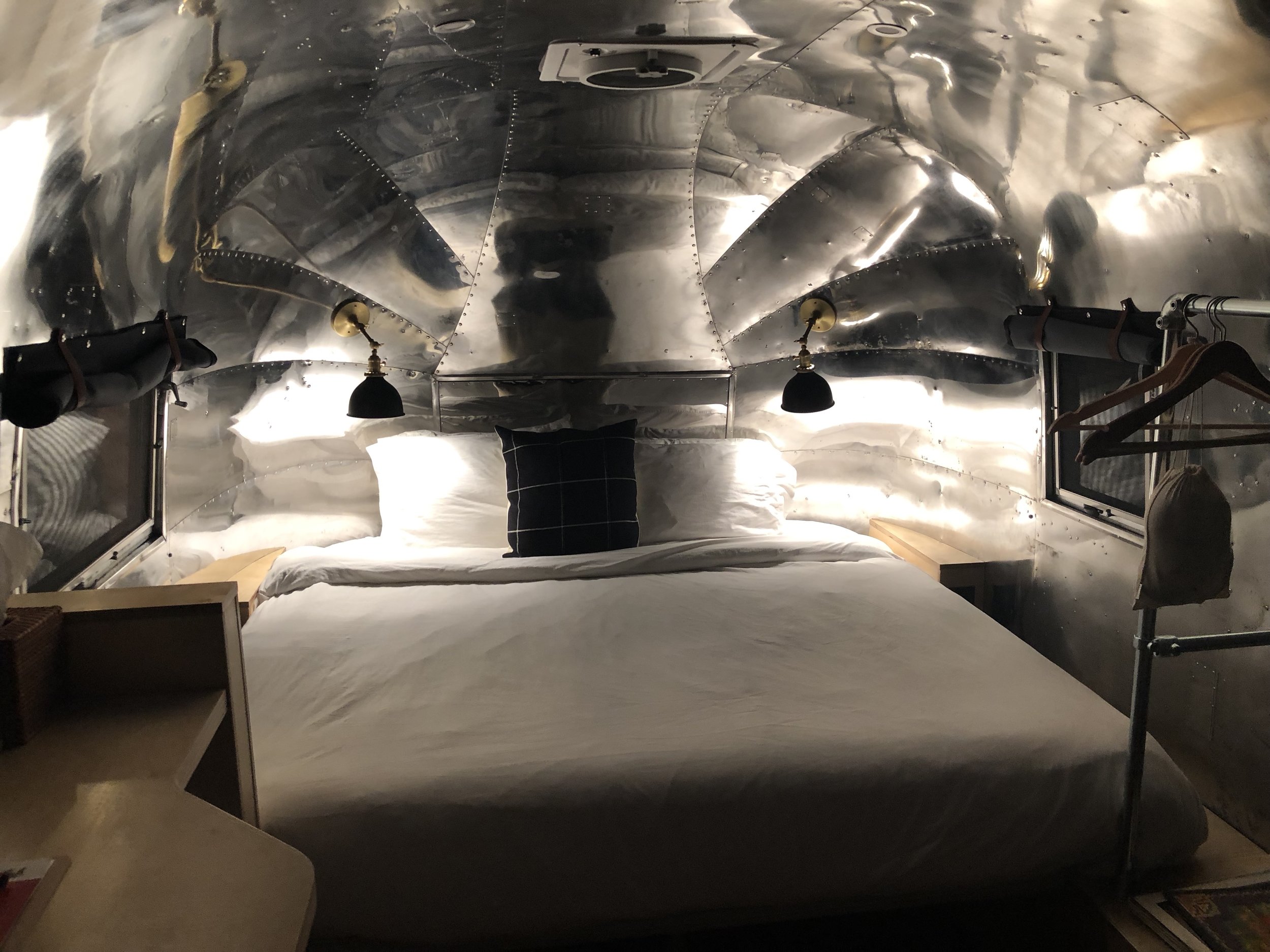 Airstream living at The Amigo Lodge.
