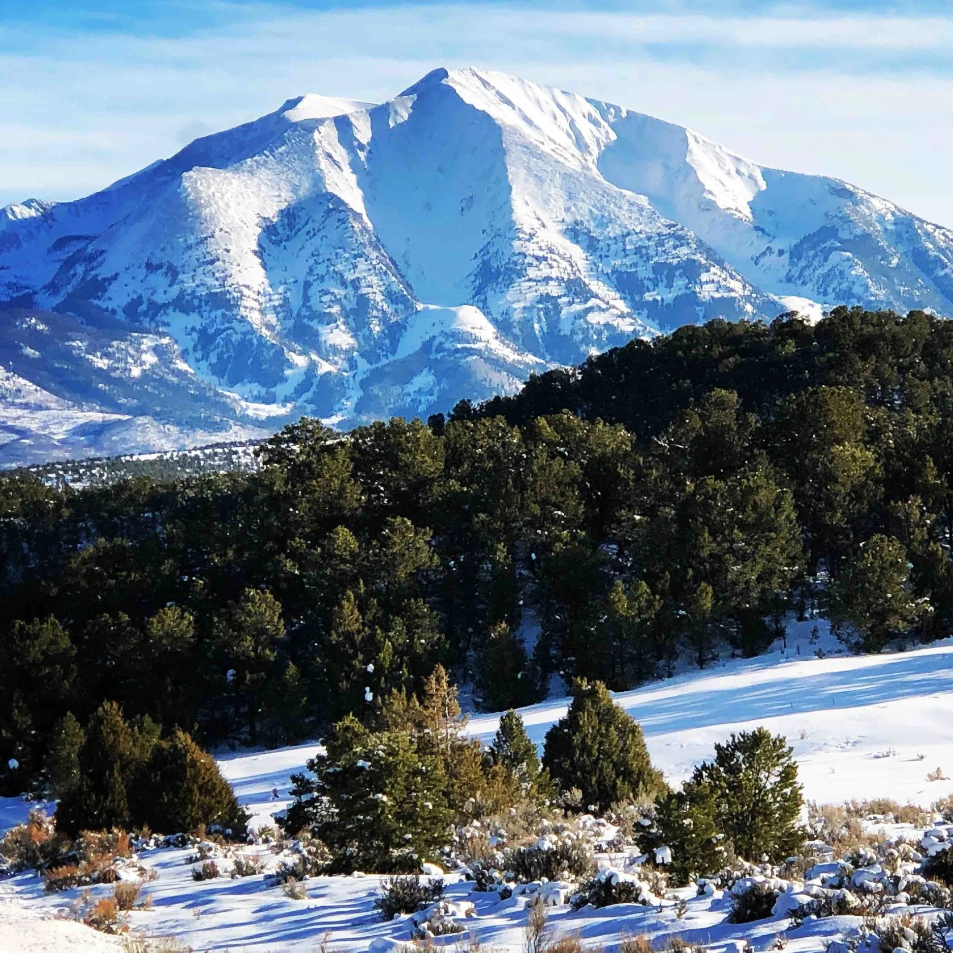 View of Mt. Sopris from Spring Gulch Nordic Center