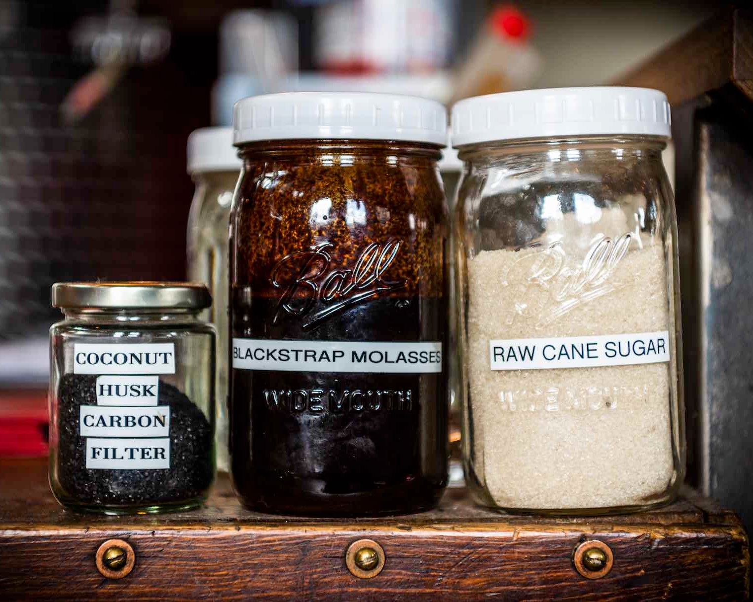 Montanya Distillers rum is made with raw cane sugar and molasses. We filter our rums through a coconut husk carbon filter before bottling to purify the rum and the taste.