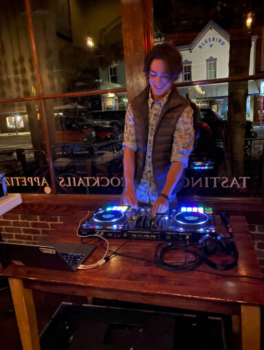 DJ at the Valentia release party