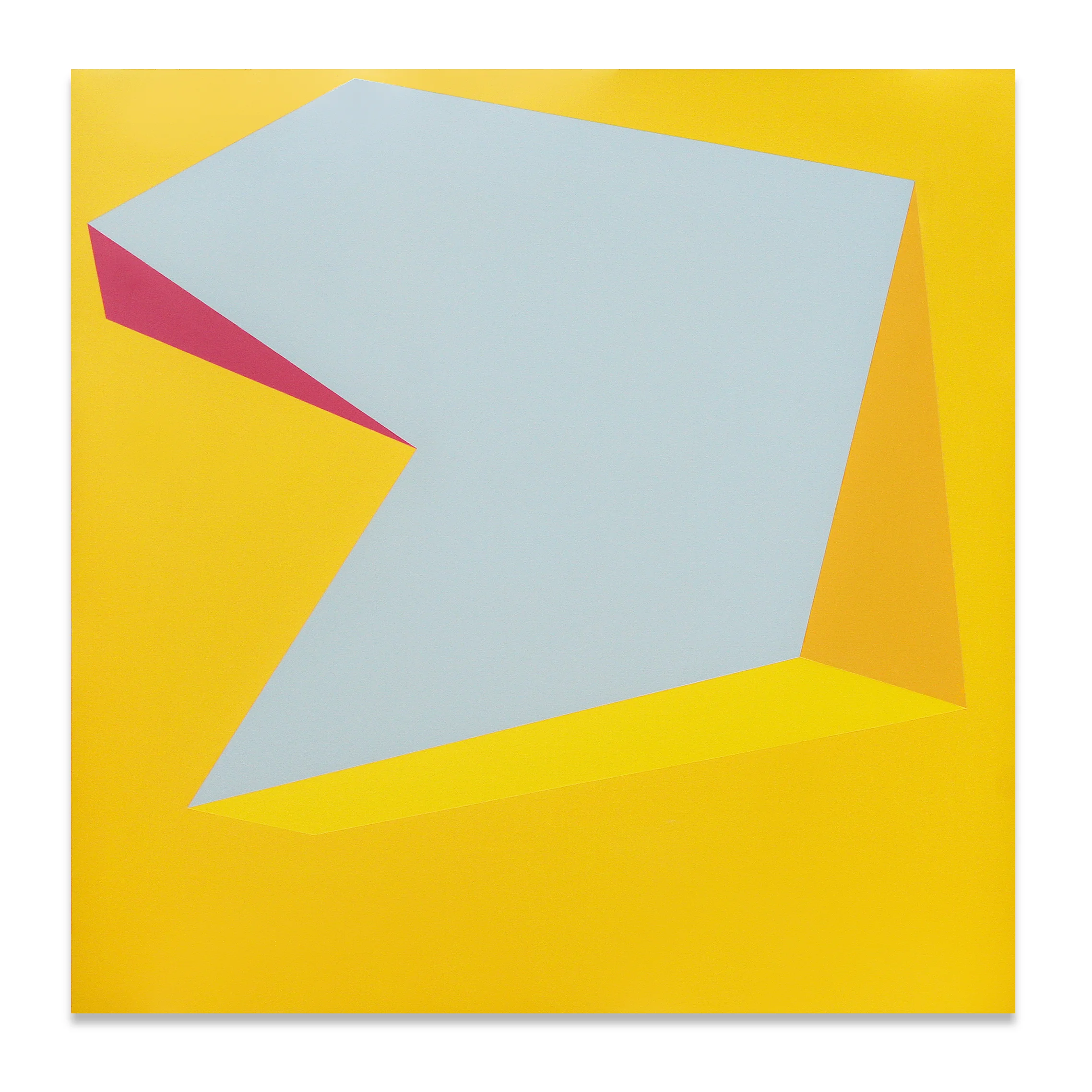 Zipper , 47"x47", acrylic paint on linen, 2013