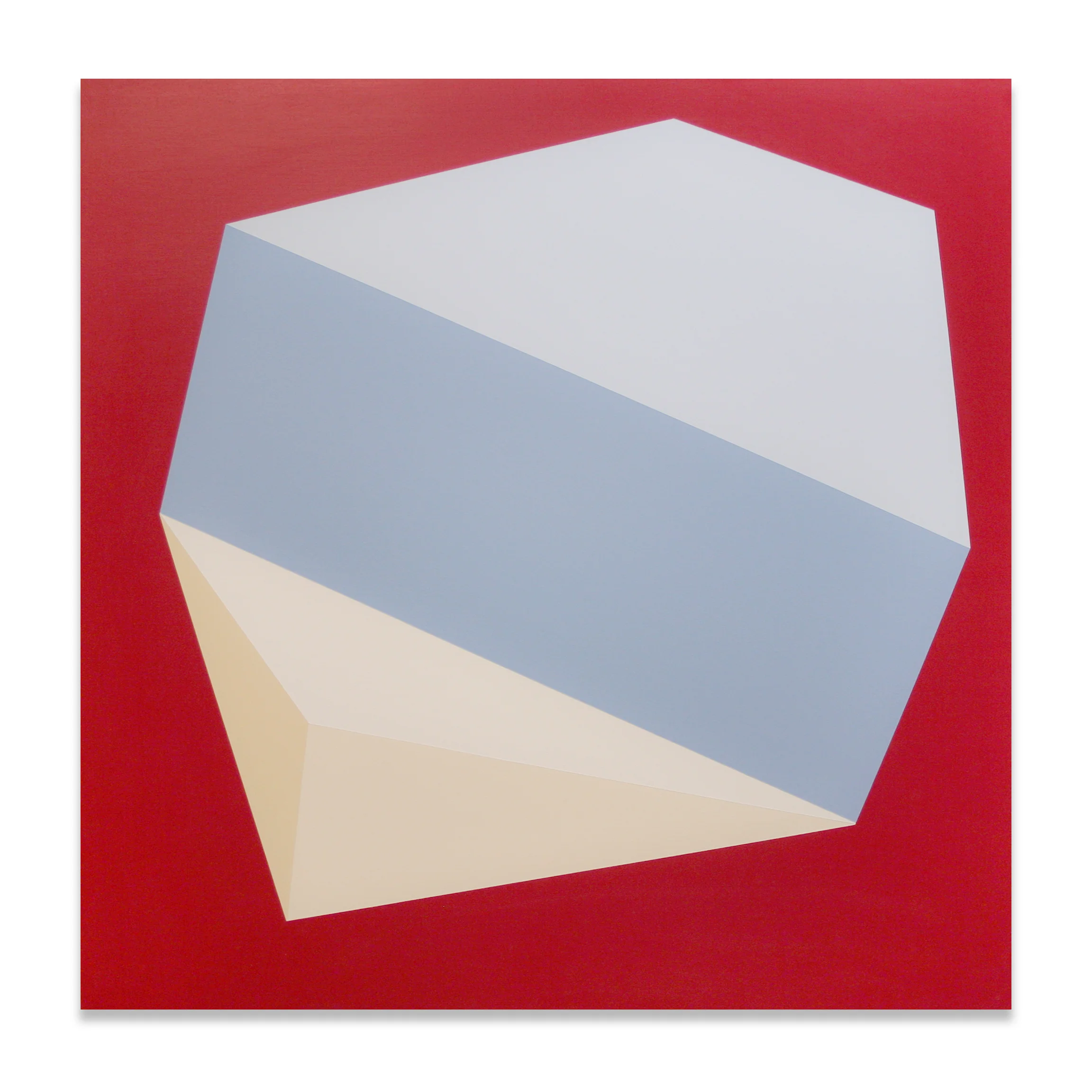 Folds , 23"x23", acrylic paint on panel, 2013