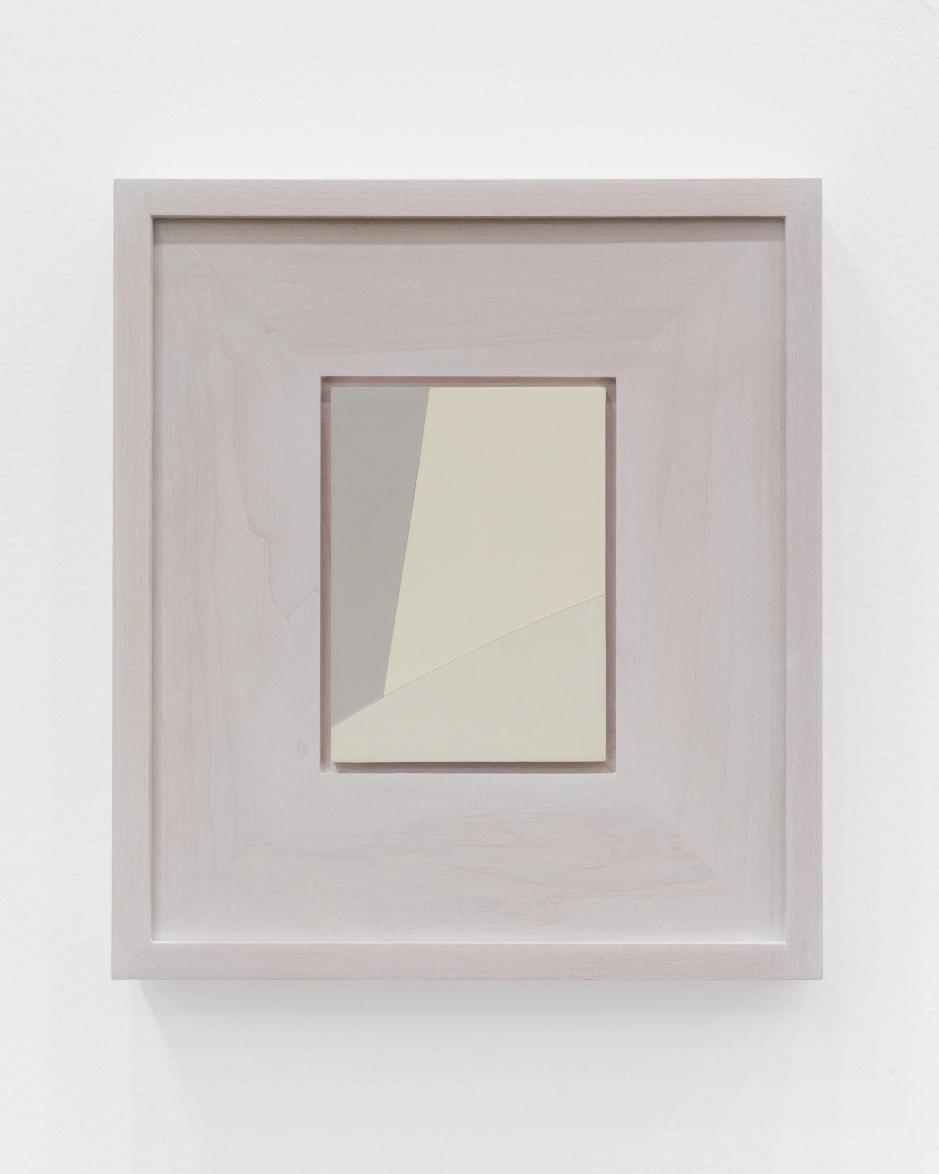   Heard No Noise , acrylic on board, 4 15/16&nbsp;× 3 5/8&nbsp;inches (10 15/16 x 9 5/8 inches framed), 2023. Toronto Art Fair with Norberg Hall, 2025. Photo by LF Documentation.  