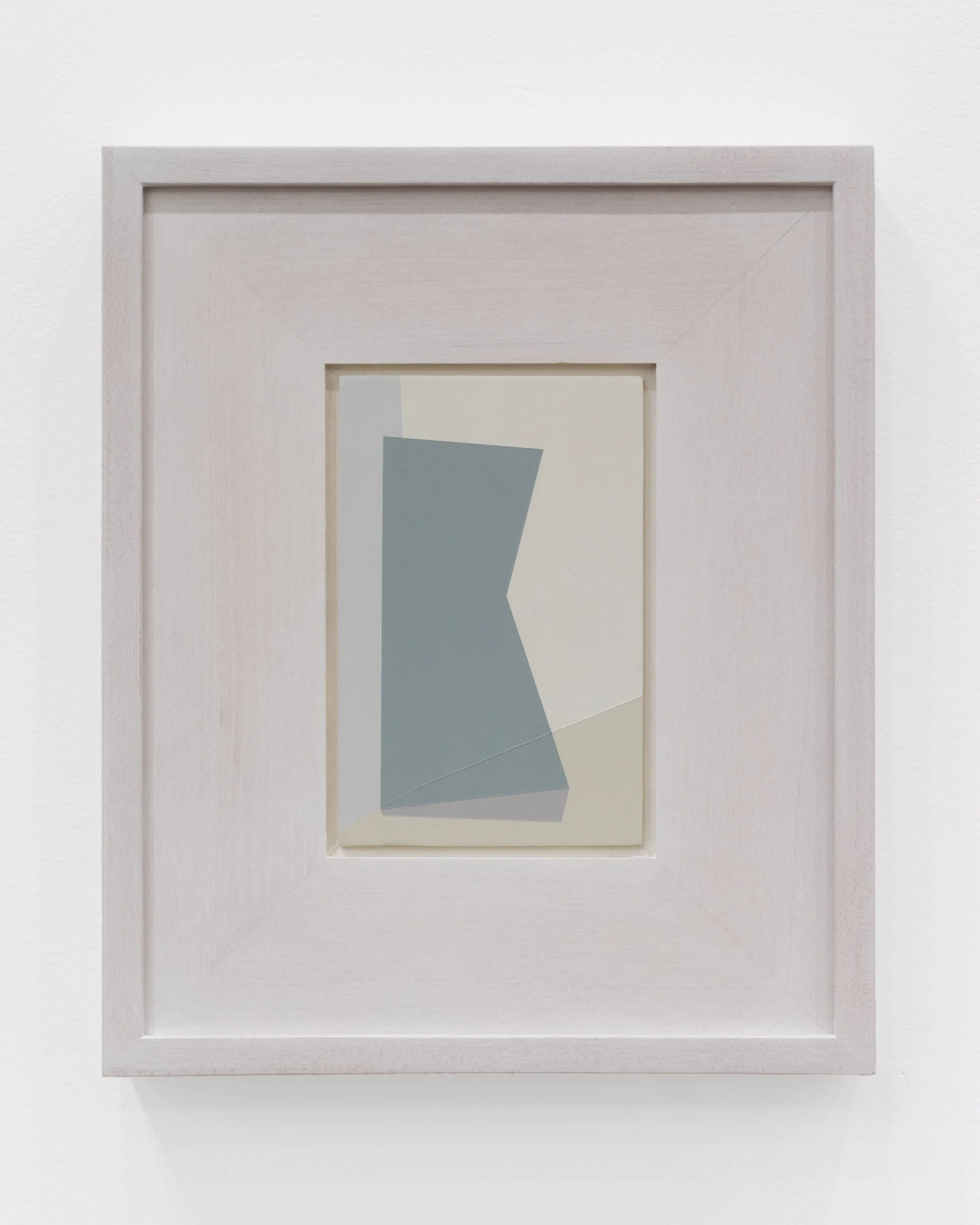   Gap Between , acrylic on board, 6 × 4 inches (11 × 9 inches framed), 2023. Toronto Art Fair with Norberg Hall, 2025. Photo by LF Documentation.  