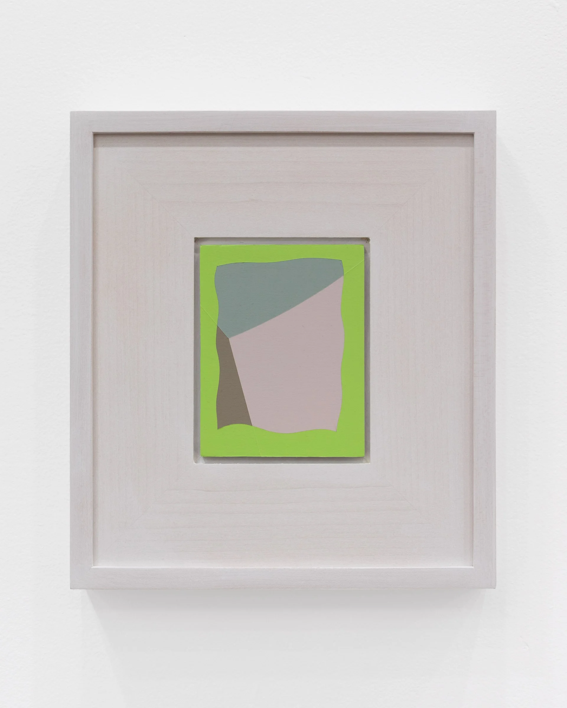   There Will Always Be Singing , acrylic on board, 4 5/8 x 3 9/16 inches (10 5/8 x 9 9/16 inches framed), 2023. Toronto Art Fair with Norberg Hall, 2025. Photo by LF Documentation.  