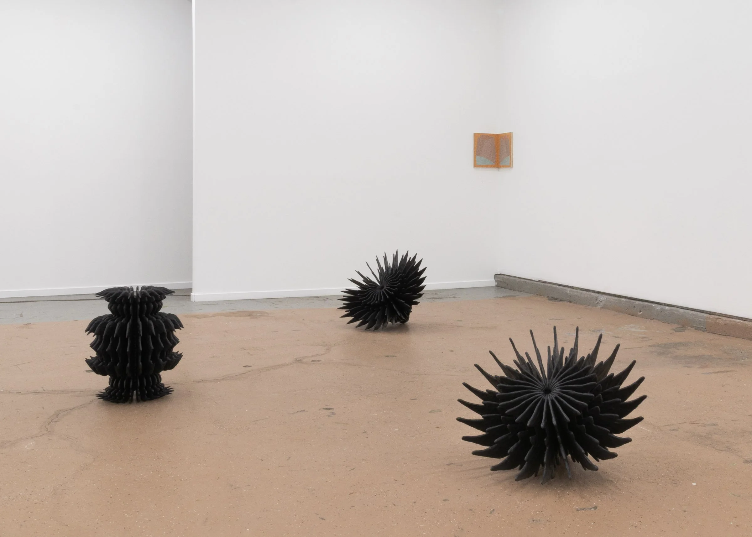   Grinning,  exhibition view, two-person exhibition with  Emma Welch , Norberg Hall, 2026. Photo by LF Documentation 