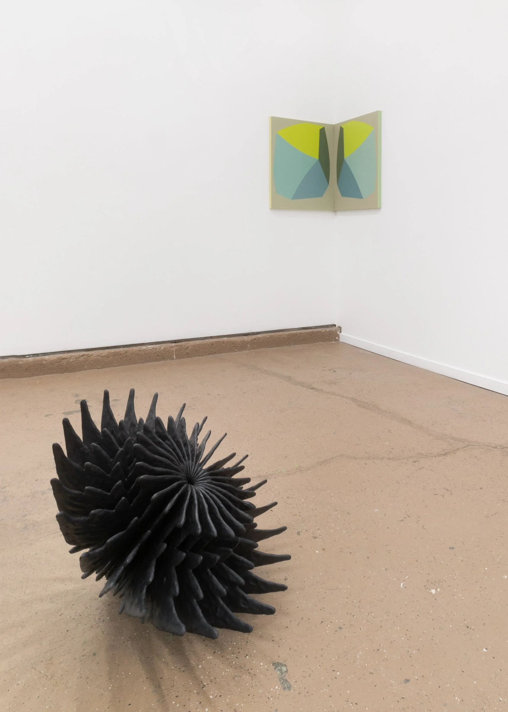   Grinning,  exhibition view, two-person exhibition with  Emma Welch , Norberg Hall, 2026. Photo by LF Documentation 