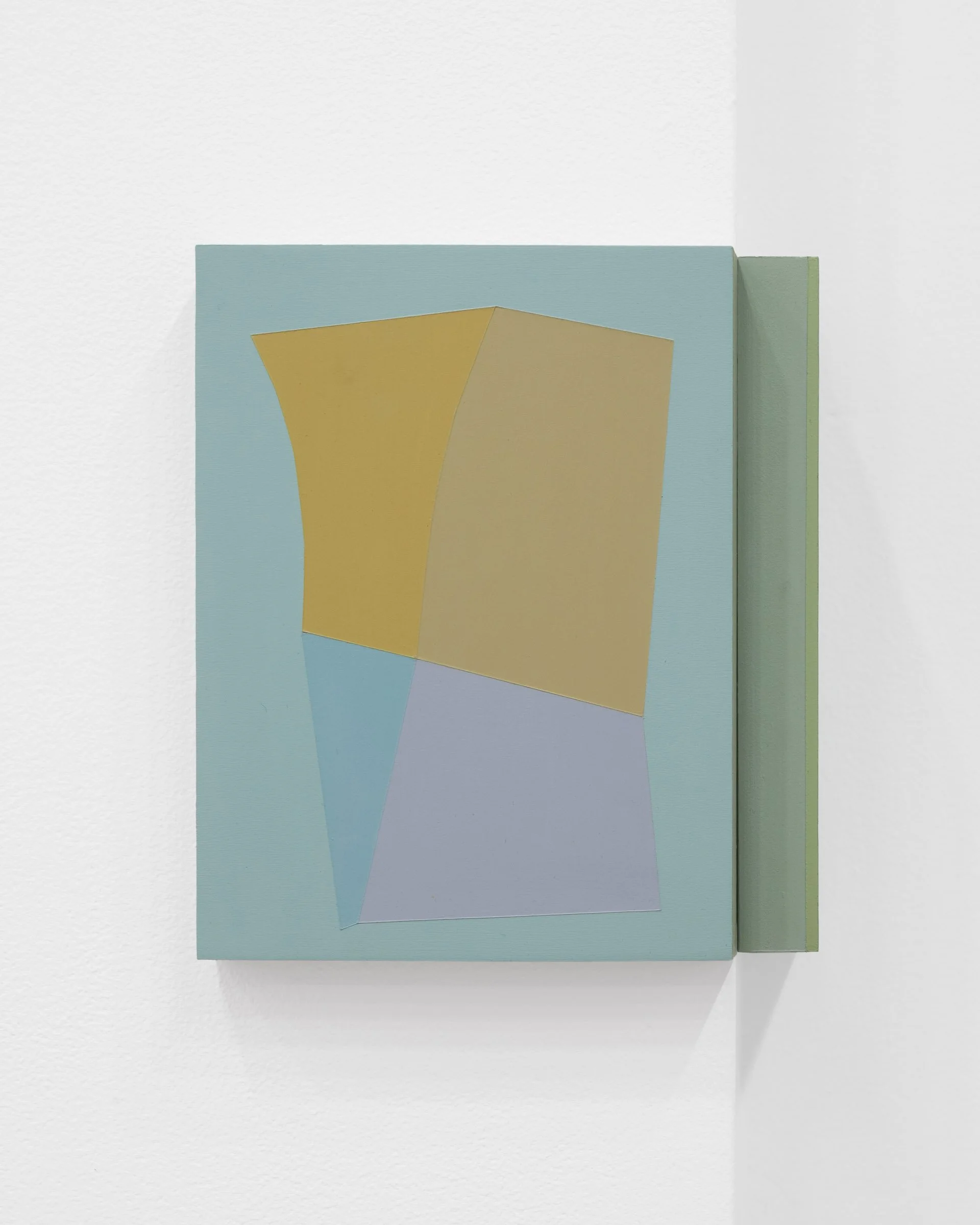   Slanted Rhymes , acrylic on panels, 8 × 12 inches, 2026, detail. Photo by LF Documentation. 