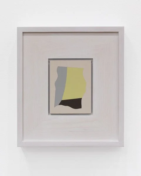   Want to Say , acrylic on board, 4 5/8 x 3 9/16 inches (10 5/8 x 9 9/16 inches framed), 2023. Toronto Art Fair with Norberg Hall, 2025. Photo by LF Documentation.  