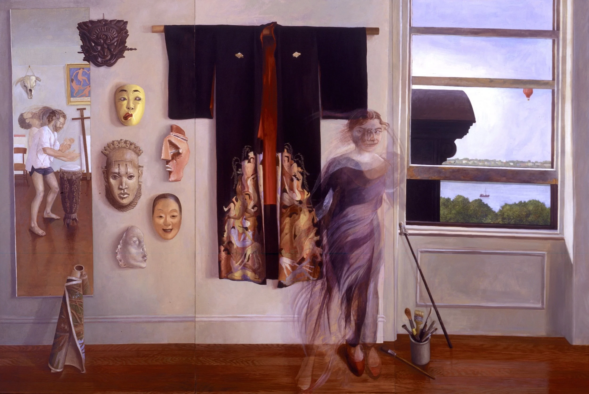 Beallor_Fran-Portrait_of_My_Studio-The_Western_Wall-triptych-6x9feet_oil-triptych.jpeg