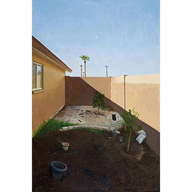 &ldquo;Garden Shadows.&rdquo; 24*36 inches. Oil on Panel. Reposting with a much more accurate photo of the color. #pleinair #paintingoutofdoors #az #phoenix #scottsdale #contemporaryart #traditional #oilpaint #jackricheson #rosemaryandco #southwestar