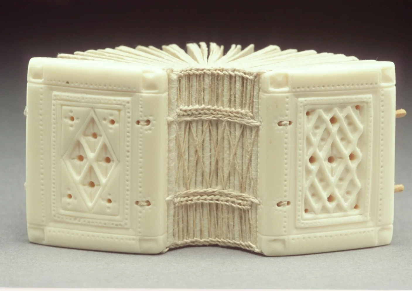 Carved Elk Bone Book