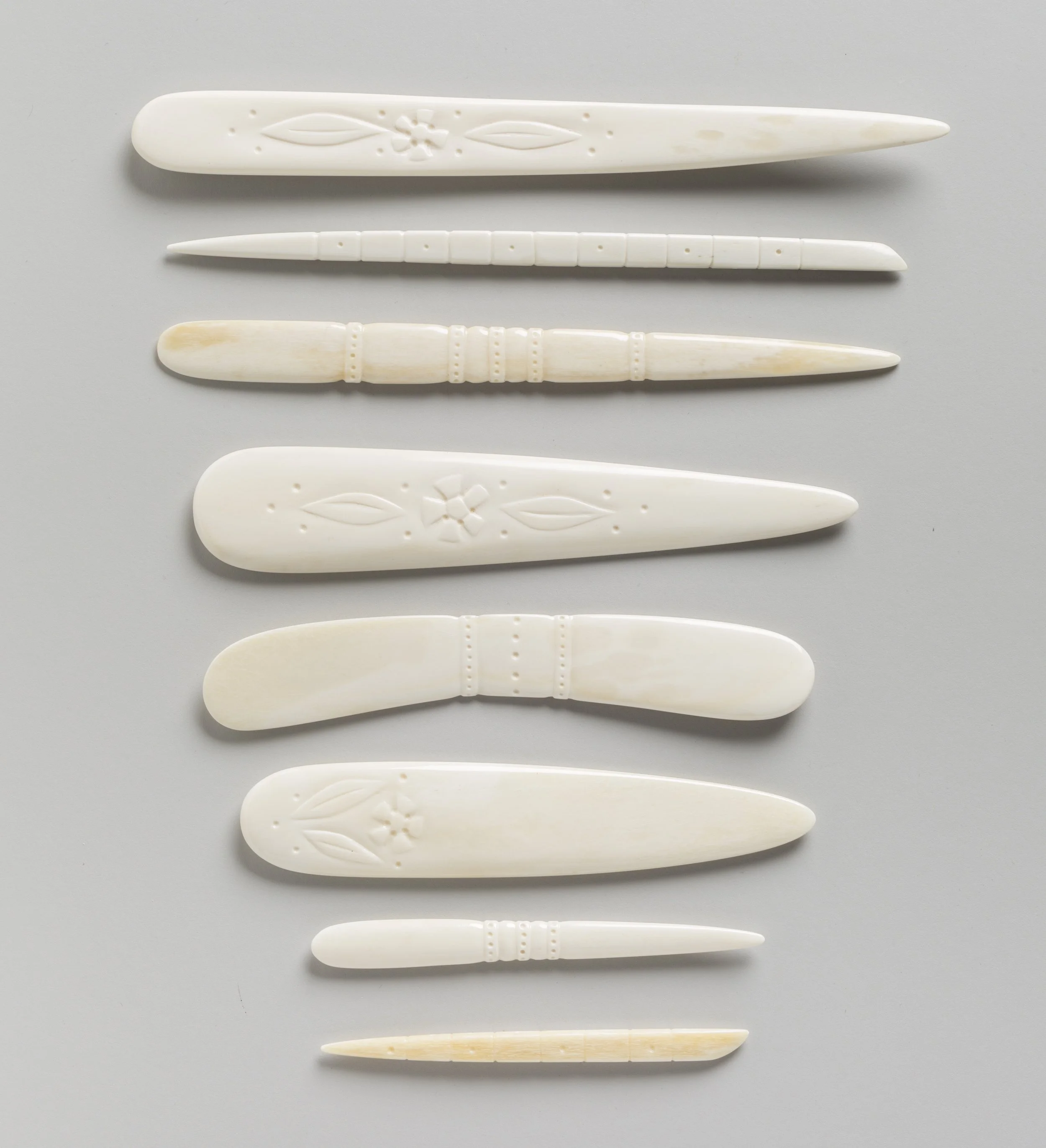 Carved Elk Bone Folders