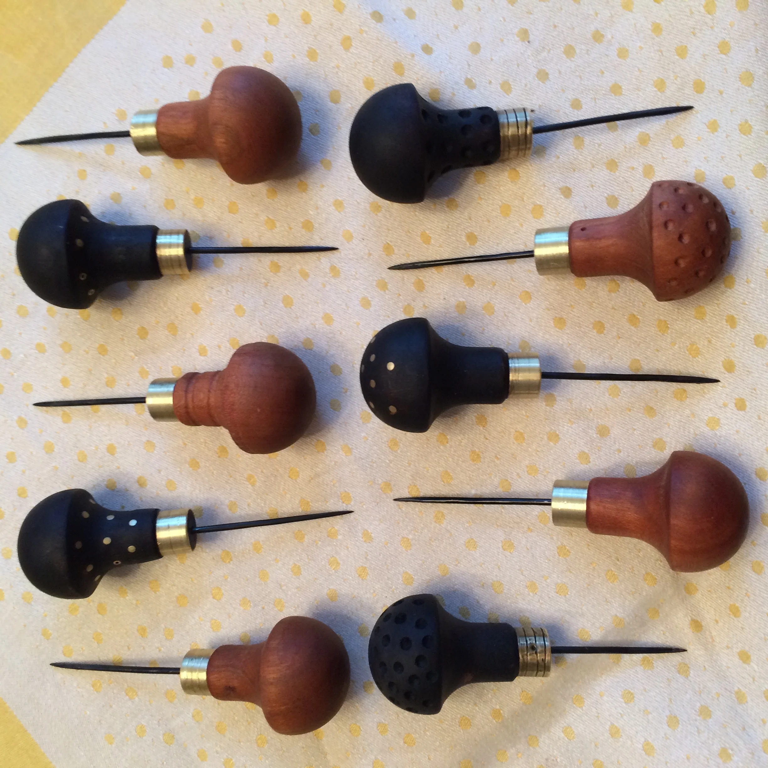 Cherry Wood Pin Awls