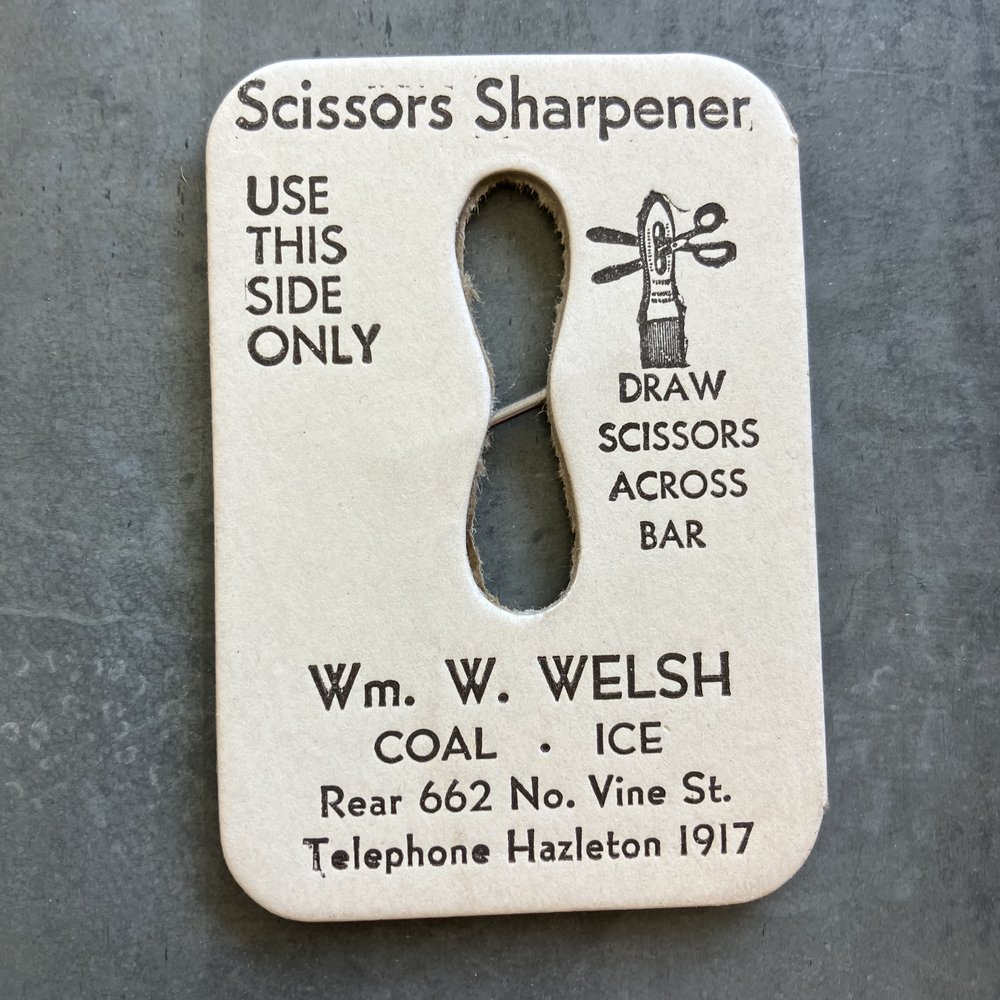 vintage new scissors sharpener
