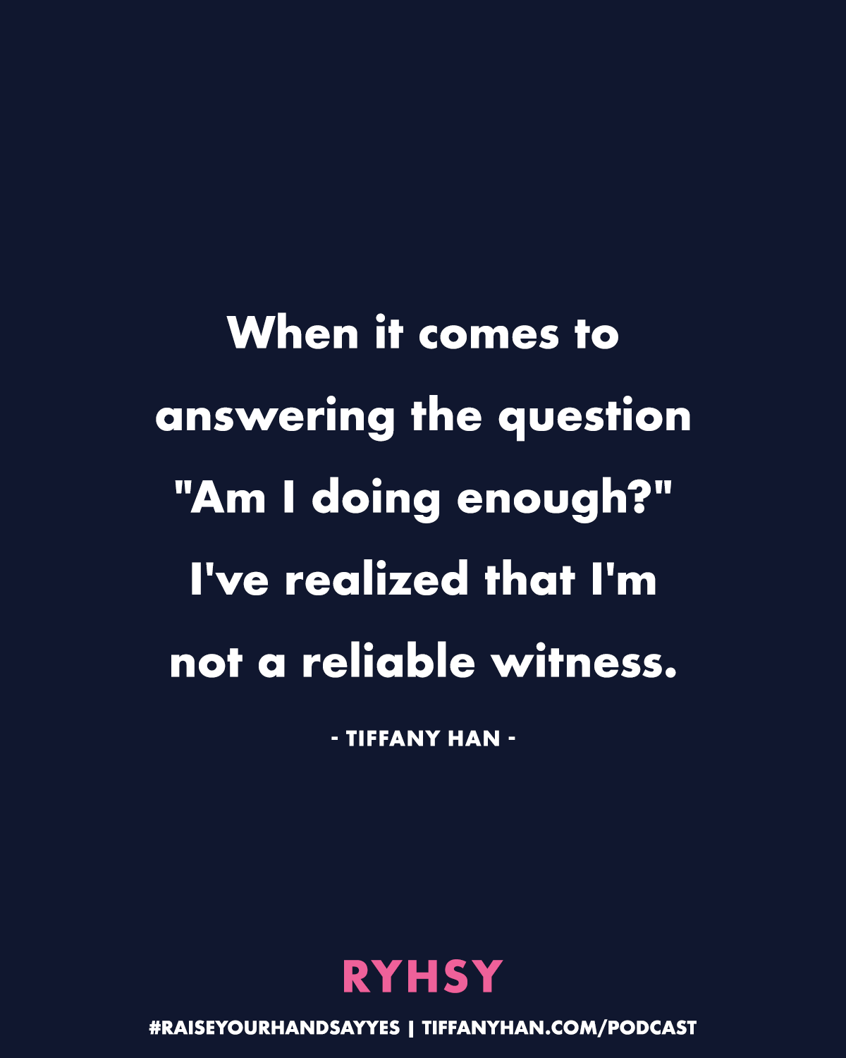 Raise Your Hand Say Yes with Tiffany Han