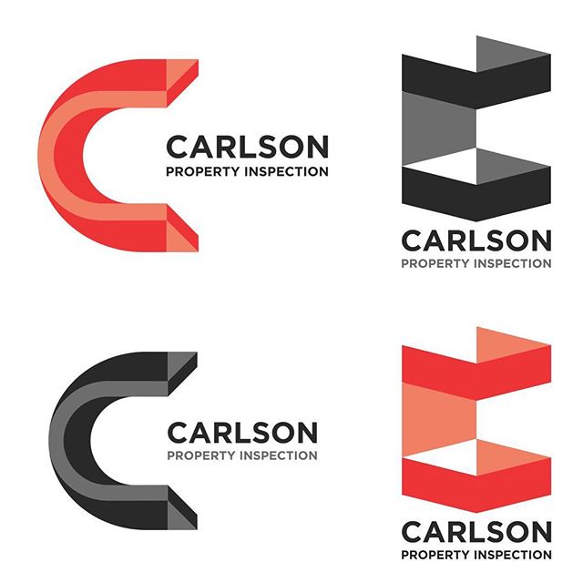Logo concepts for Carlson Property Inspection (2016)