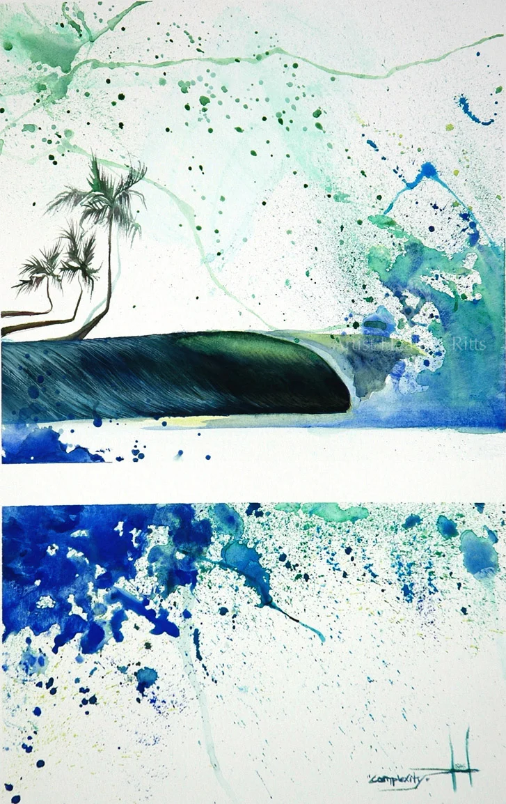 "Complexity" Watercolor on Illustration Board
