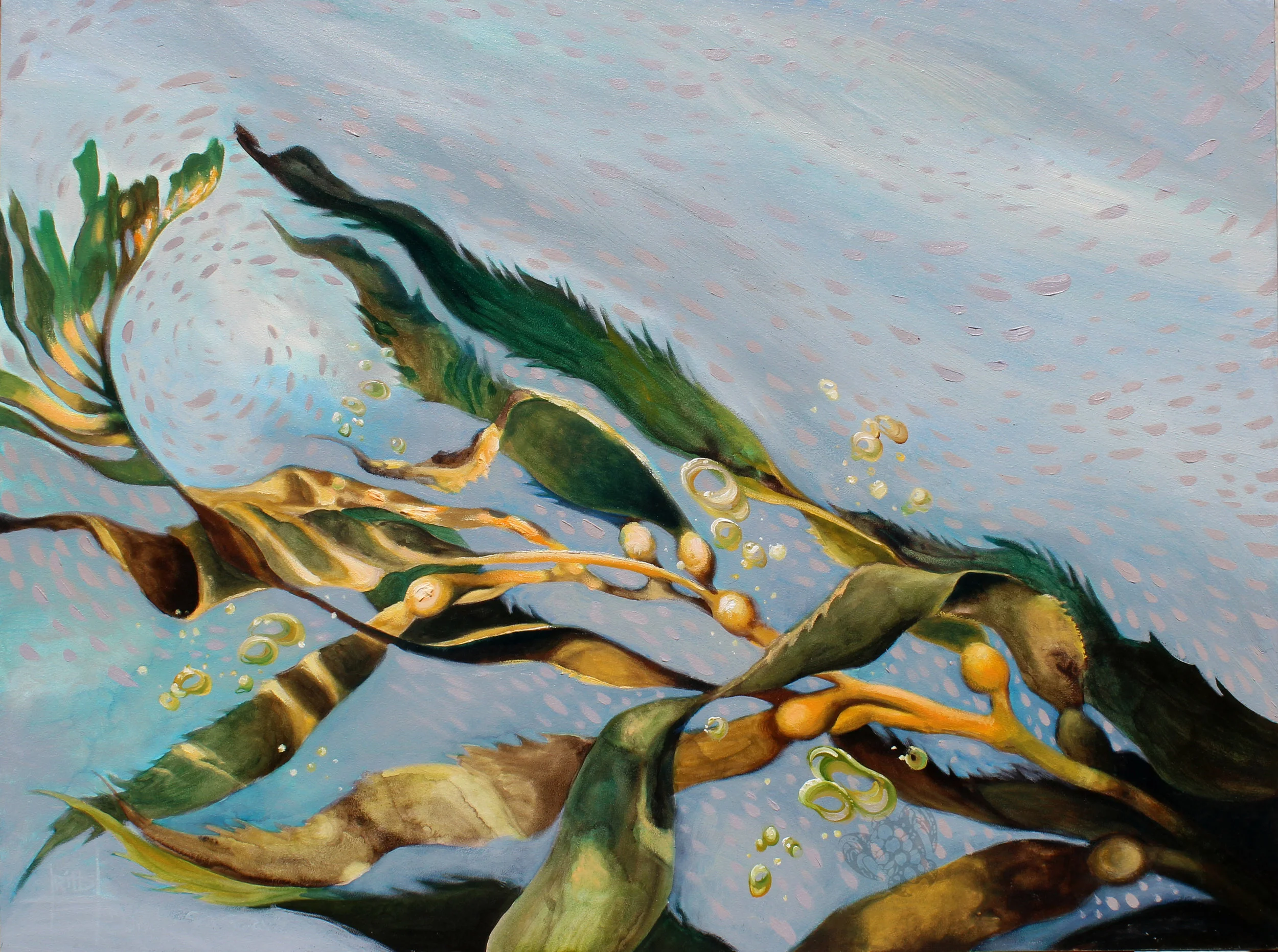 "Shimmering Sunlight" Oil on Canvas