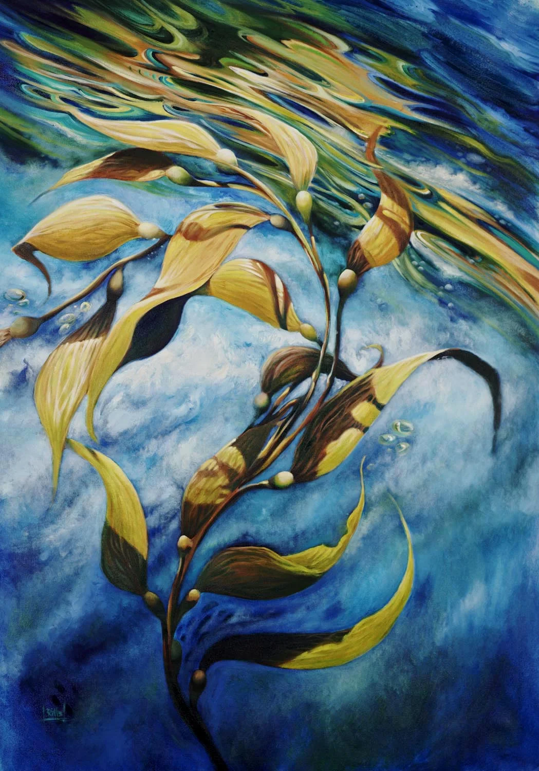 "Coastal Gold" Oil on Canvas
