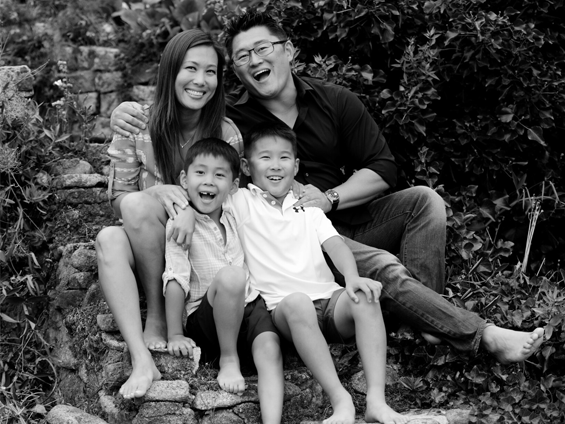 Dr Thomas Kang, Dr. Katie Kim and their two boys Michael (7) and Marcus (6)