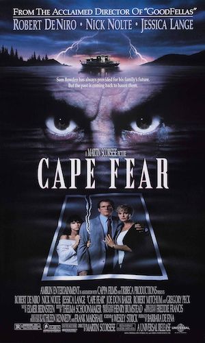 Cape Fear - Dir. Martin Scorsese imdb synopsis: A convicted rapist, released from prison after serving a fourteen-year sentence, stalks the family of the lawyer who originally defended him.