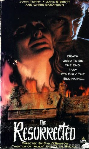 The Resurrected - Dir. Dan O’Bannon imdb synopsis: Charles Dexter Ward's wife enlists the help of a private detective to find out what her husband is up to in a remote cabin owned by his family for centuries.