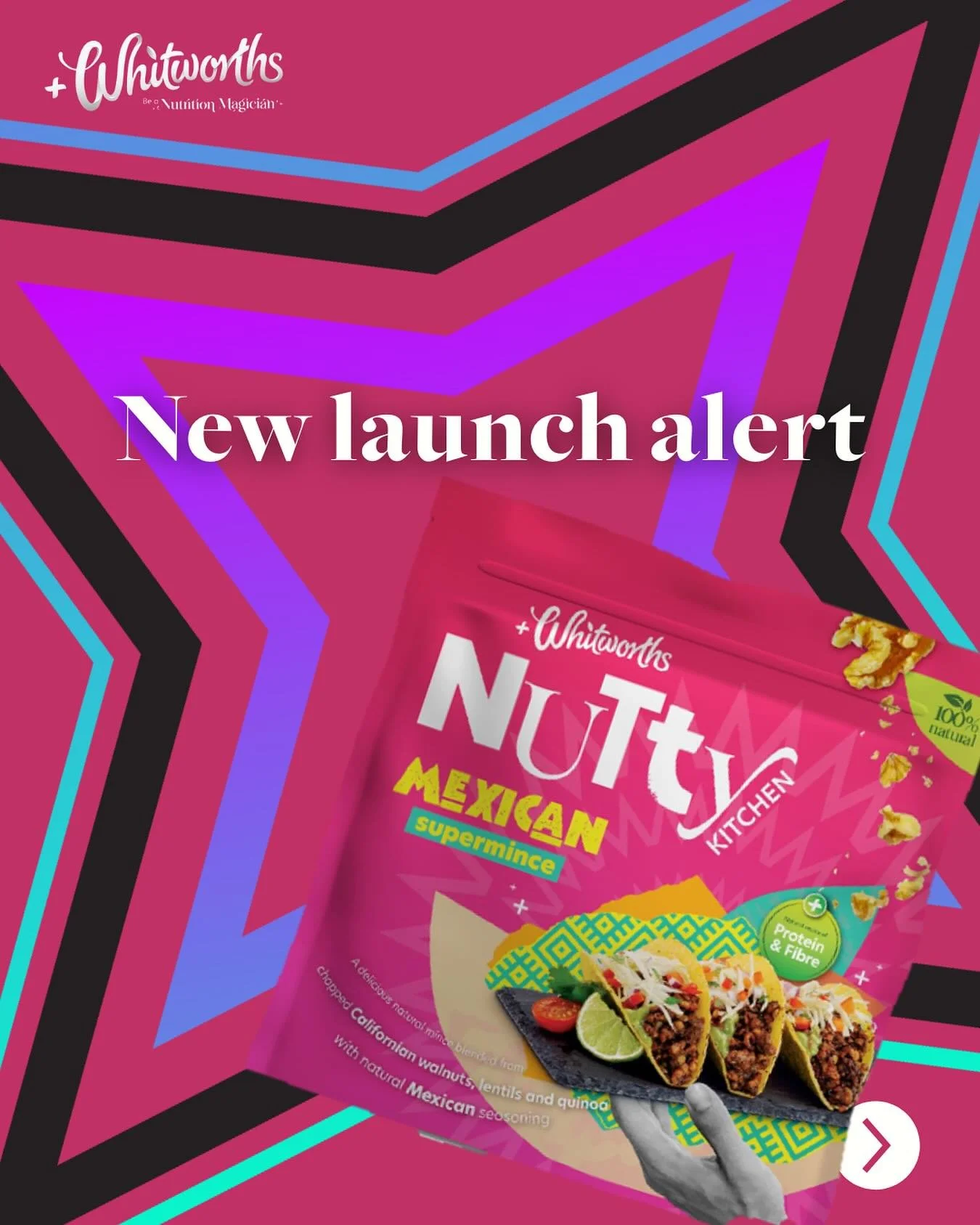 We&rsquo;ve gone a little nuts 🤪 and are SO excited to be working with the brilliant @whitworthsuk team on the launch of Nutty Kitchen Supermince 🌱

The UK&rsquo;s first unprocessed meat-free mince &ndash; made with just three simple heroes: walnut