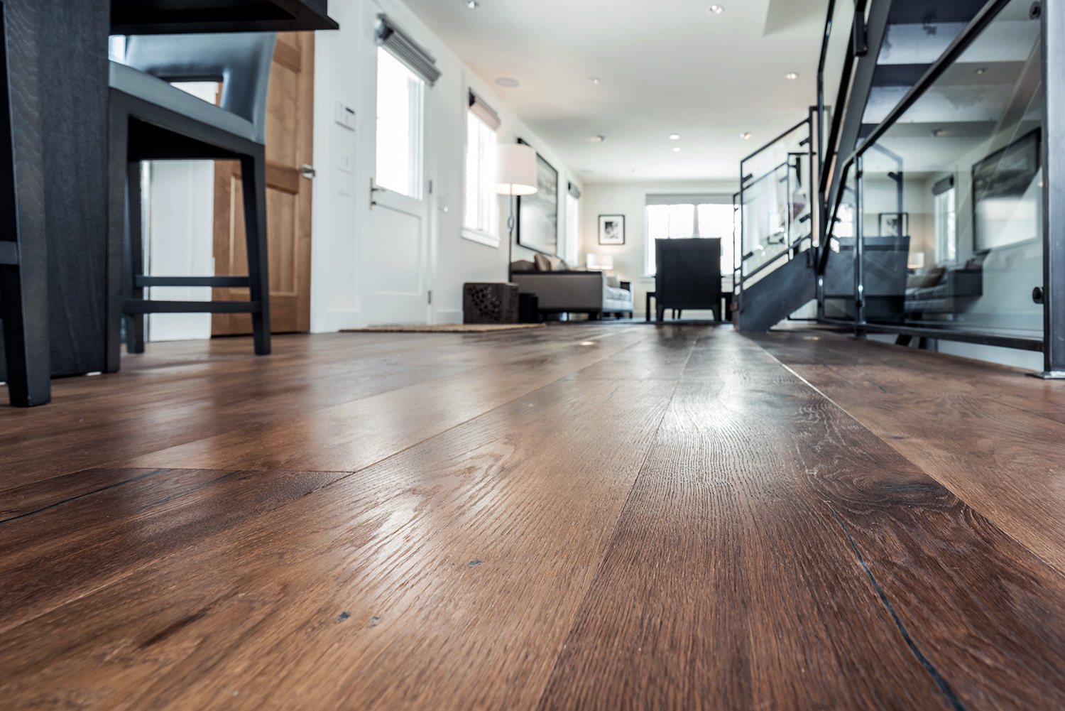 10" Oak Carbonized - Natural Oil Finish