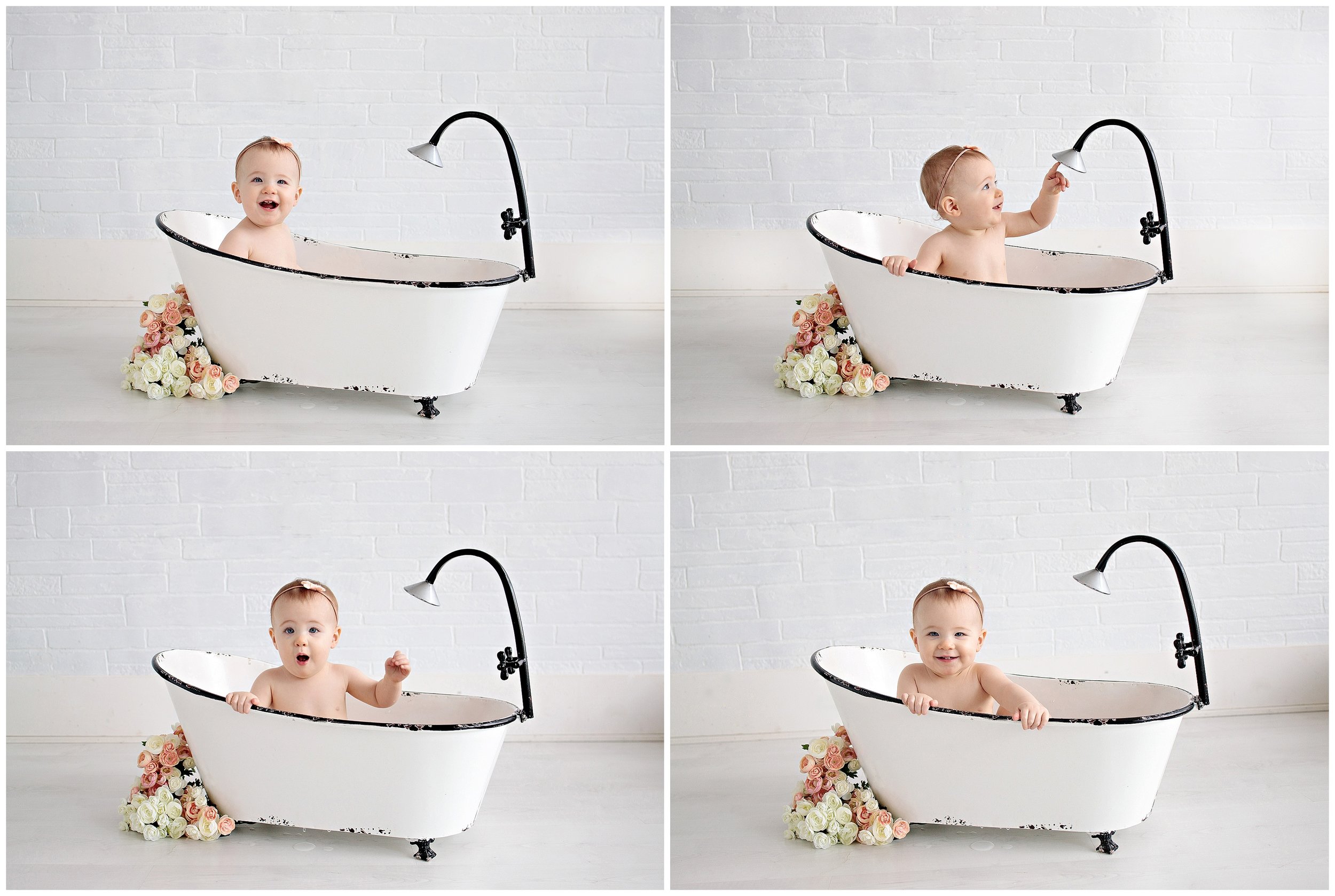 West LA Baby Photographer  Splash Sessions on Mini Bathtub Set! - Los  Angeles based photo studio, The Pod Photography, specializing in maternity,  newborn, baby, first birthday cake smash and family pictures.