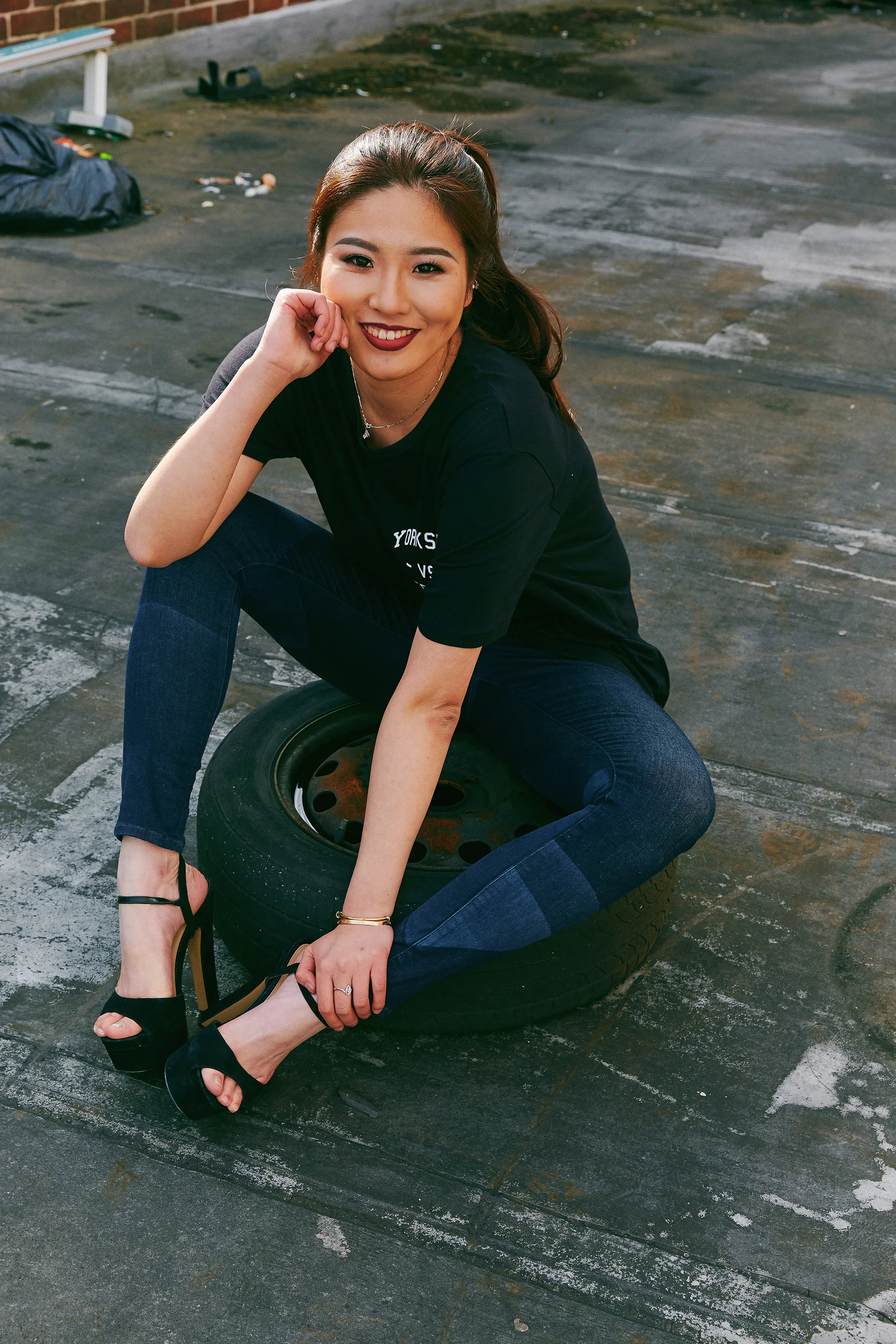 Yorkshire Vs Everybody unisex Black Tee. Unique cool T-shirt for Men and Women. Hand printed in Sheffield