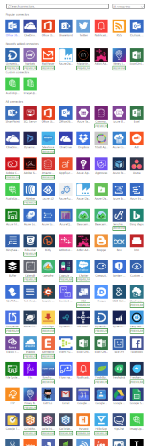 Connect with Flow Flow offers a up a ton of connectors from cloud and on-premises apps. Yes - you can connect to on premises data using the on-premises data gateway.