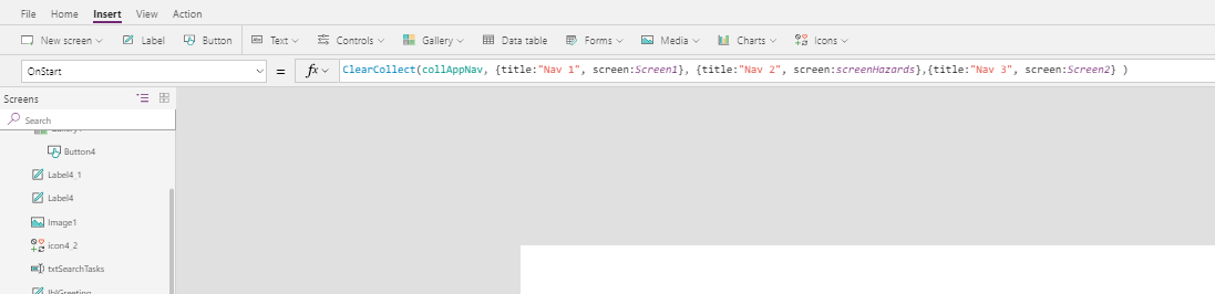 Build your navigation collection when the app starts