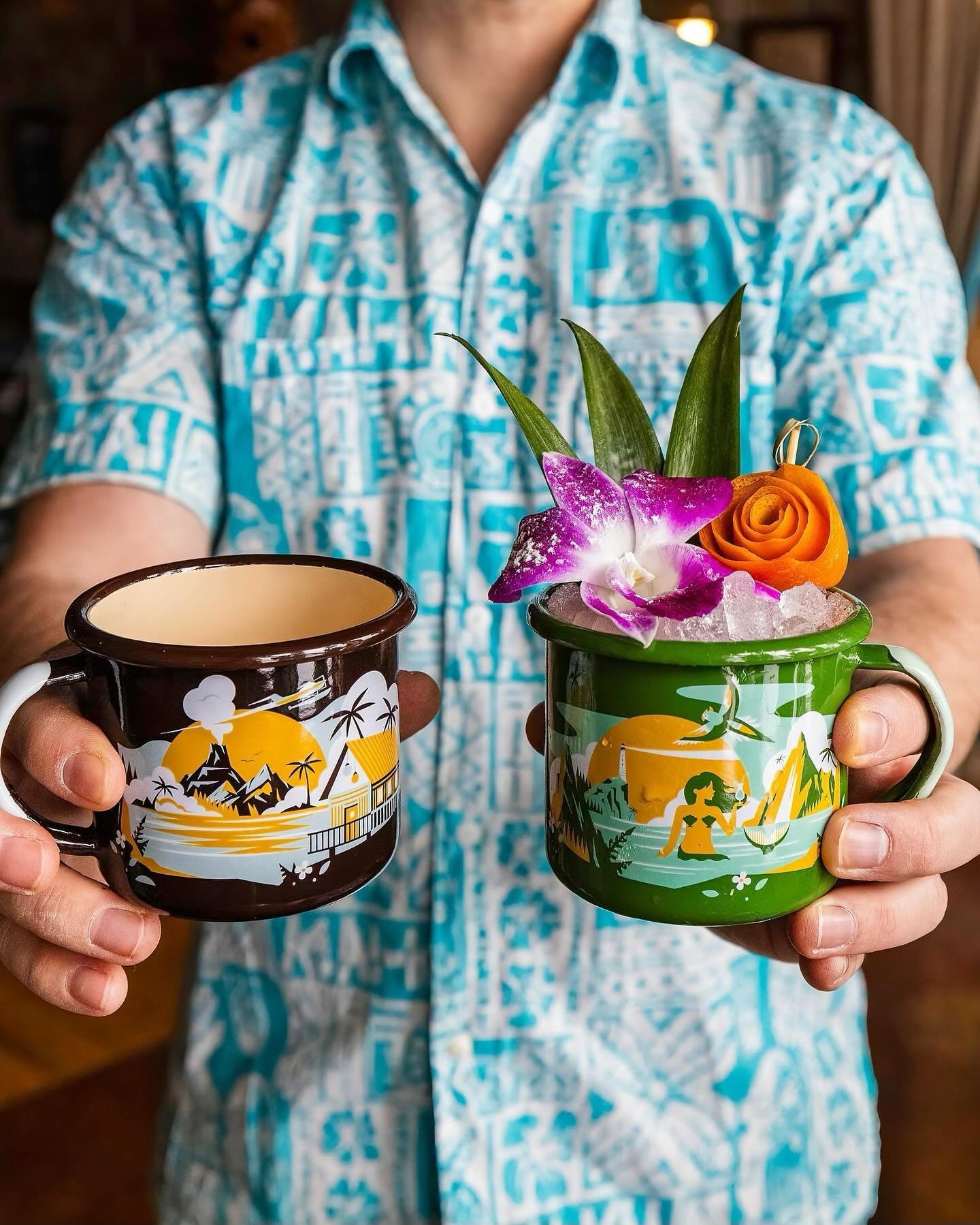 Just in time for those sun-soaked days ahead! &lsquo;Tropical Tide&rsquo; camp mugs, produced in collaboration with my buds at @hiddenharborpgh.🌴☀️ Crafted for your outdoor adventures, porch lounging, and island-inspired drinks. Available now at Hid