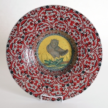 Turkish hat plate 40cm with owl center.jpg