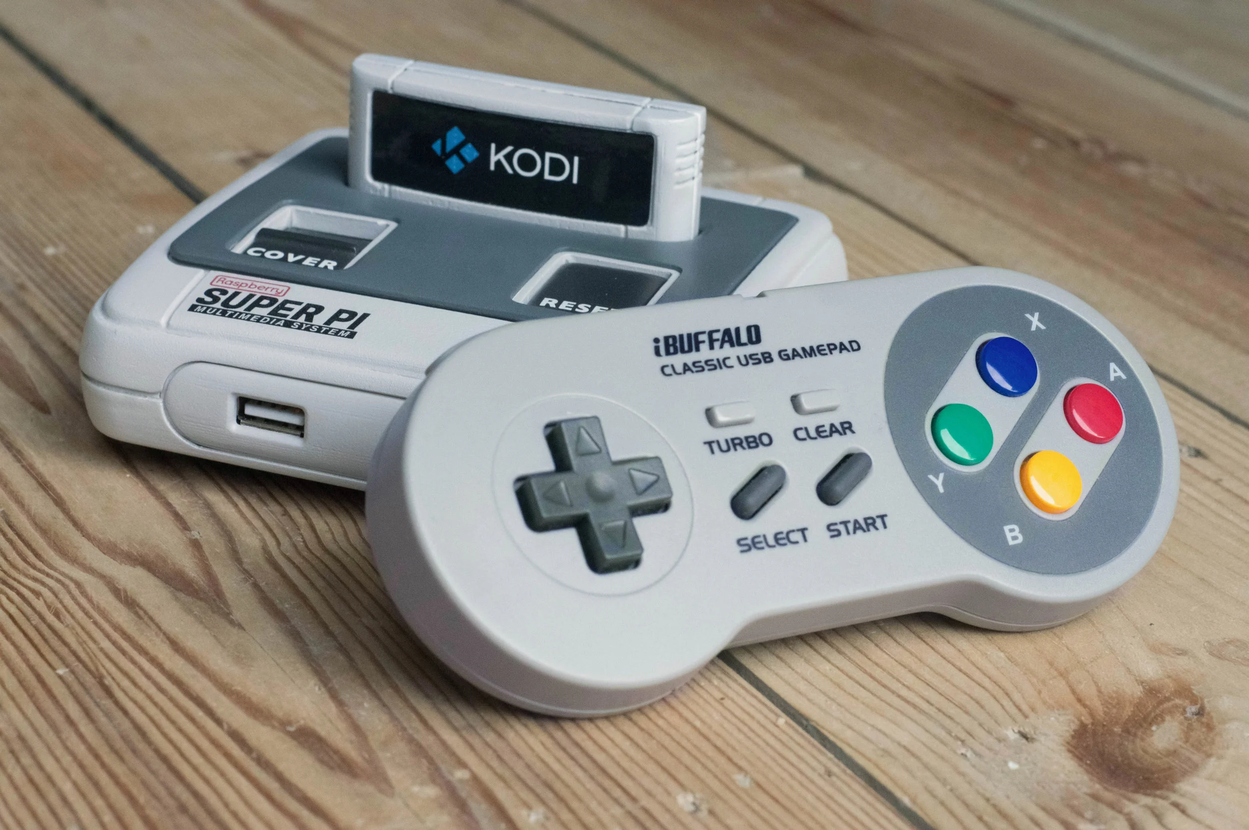Size comparison next to an IBuffalo classic controller