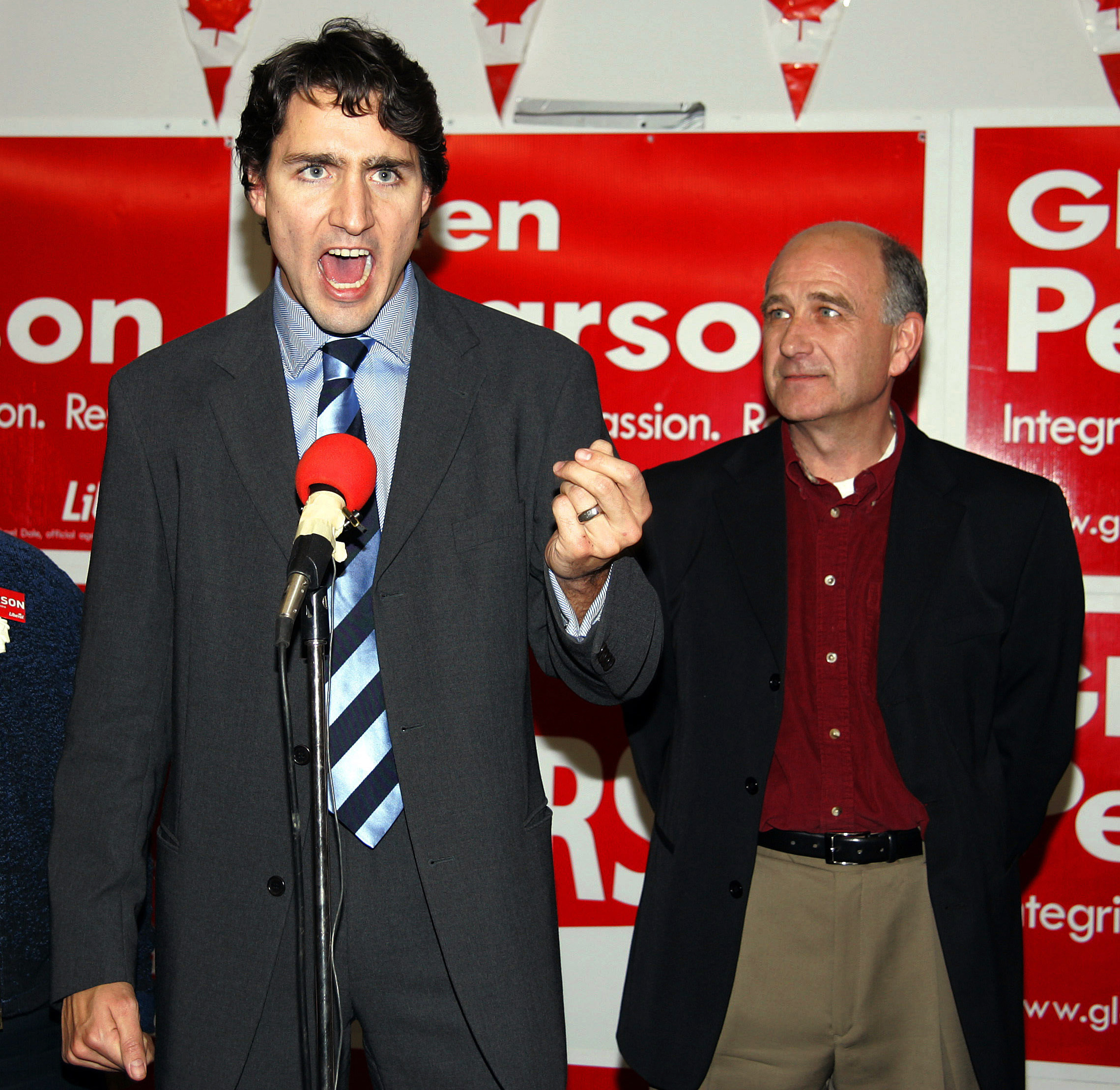 Justin Trudeau and Glen Pearson