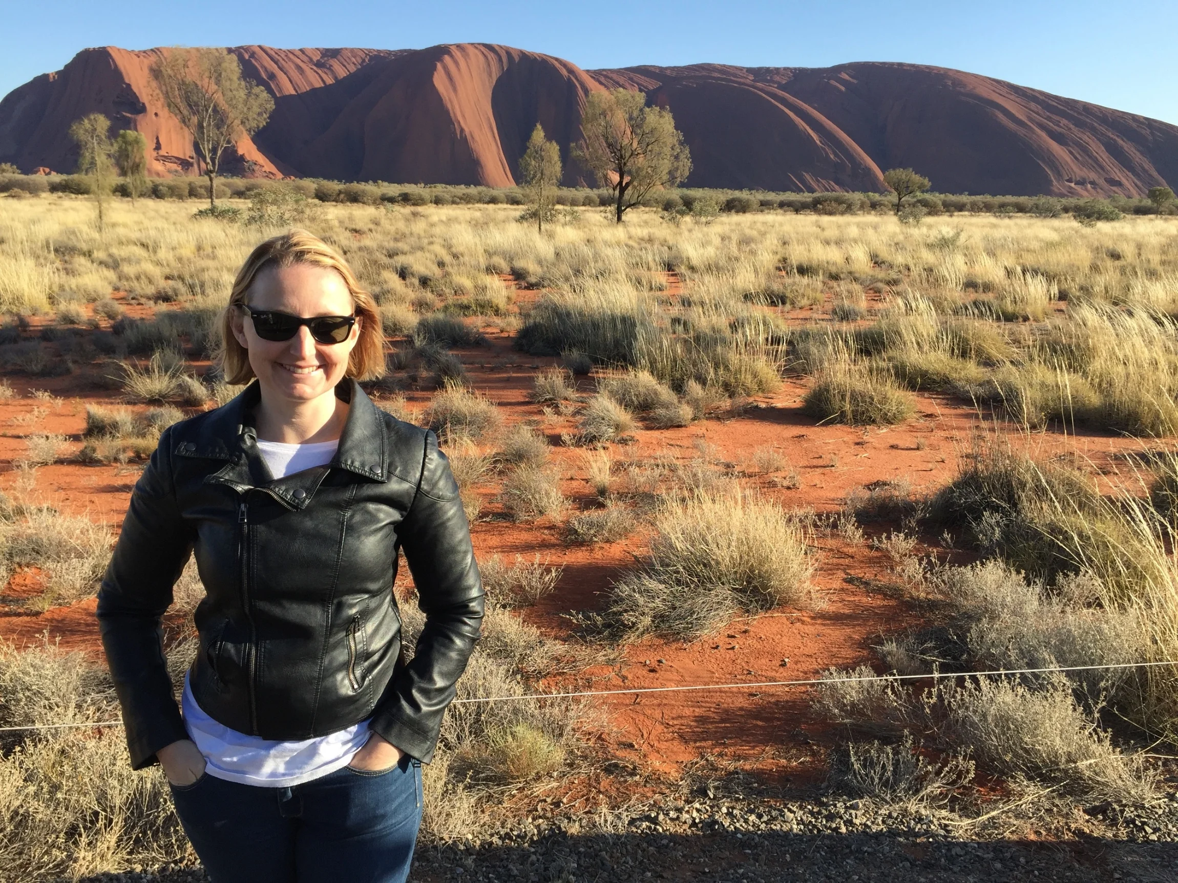 VIsiting the amazing Uluru while working at Yulara