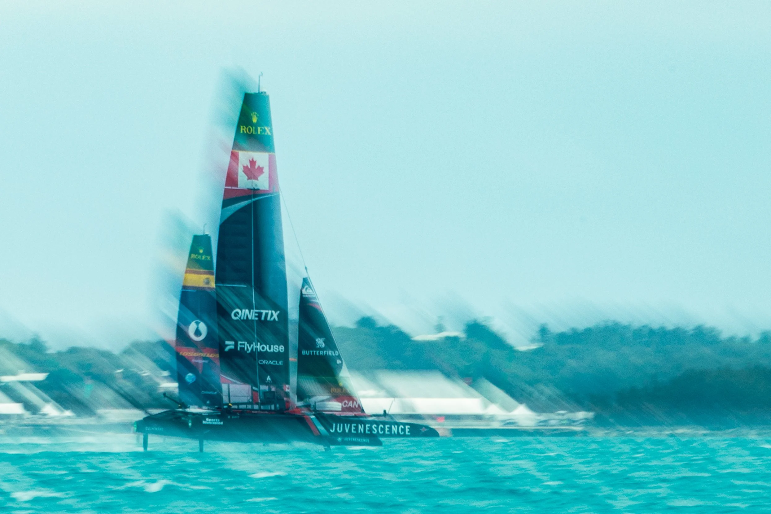 Wind, water, and a squall that turned the world soft. Some forces cannot be outrun. Not even at 50 knots. Bermuda on its own terms.

@sailgp @sailgpcan #sailgp #sailgpcan #foiling #sailingphotography #fineartphotography #sailingart #sailing #nautical